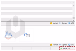 Right corner latency of Forex server