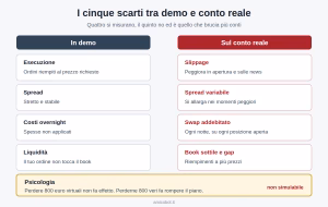 Paper trading scarti demo reale
