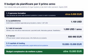 Unger academy budget primo anno