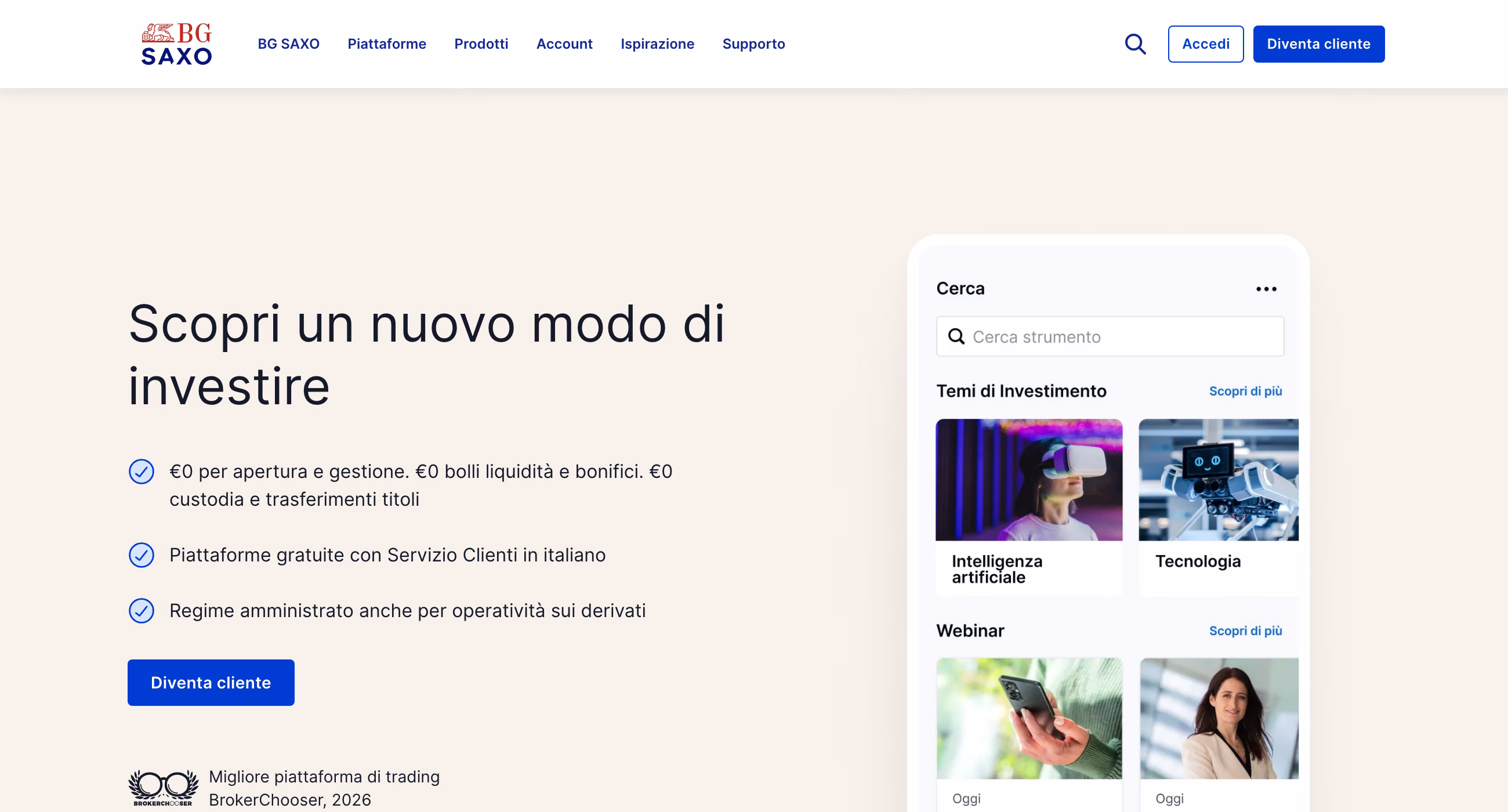 Copertina dell articolo BG SAXO recensioni: il listino vero, il PAC a zero commissioni e cosa raccontano 289 clienti