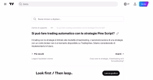 TradingView recensione supporto strategie