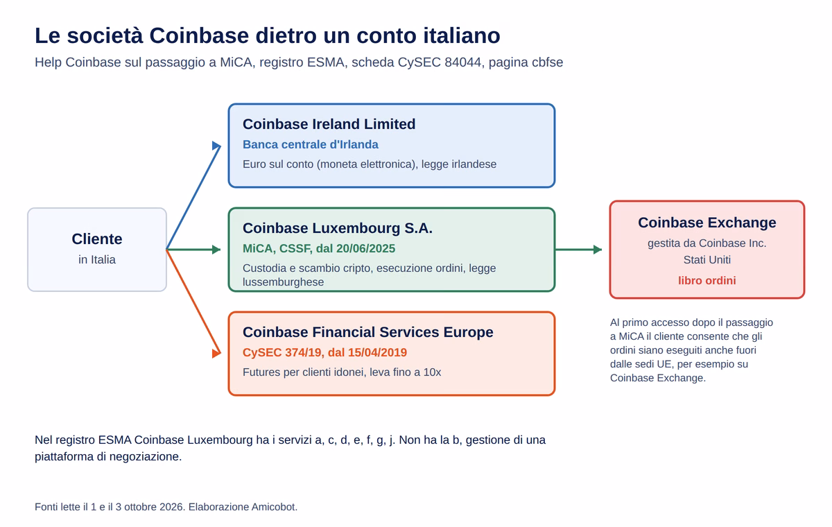Coinbase chi fa cosa