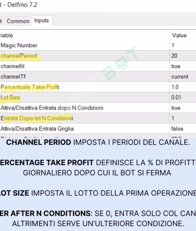 Delfino nella recensione del bot Delfino EA